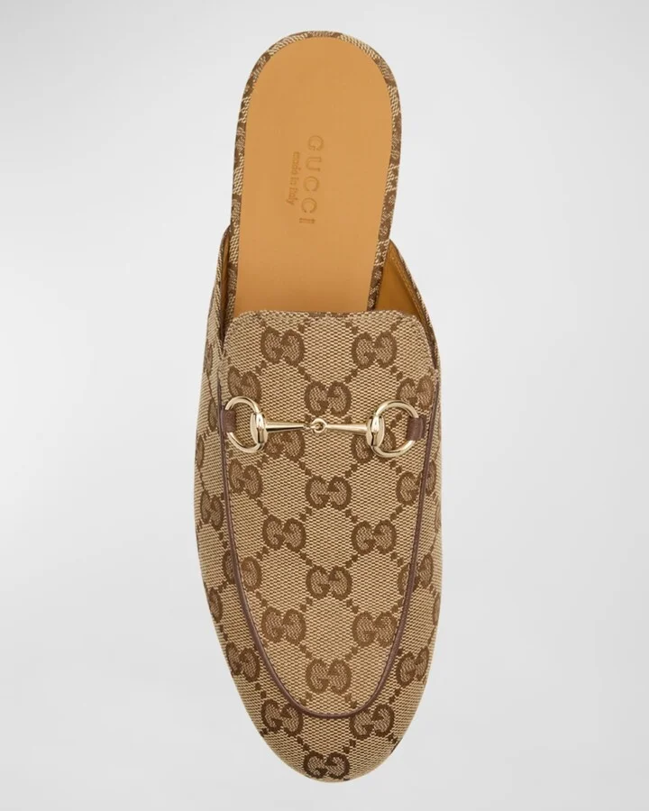 Princetown GG Canvas Bit Loafer Mules - Image 2