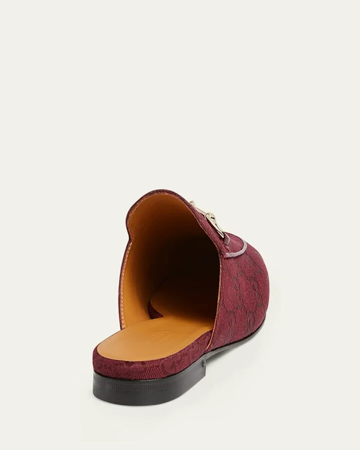 Princetown GG Canvas Bit Loafer Mules - Image 2