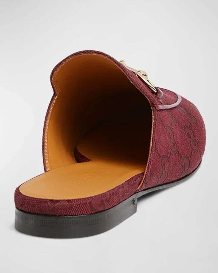 Princetown GG Canvas Bit Loafer Mules - Image 10