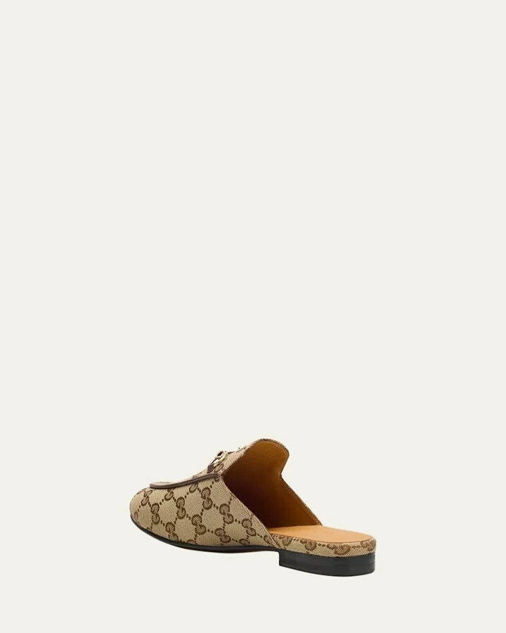 Princetown GG Canvas Bit Loafer Mules - Image 7