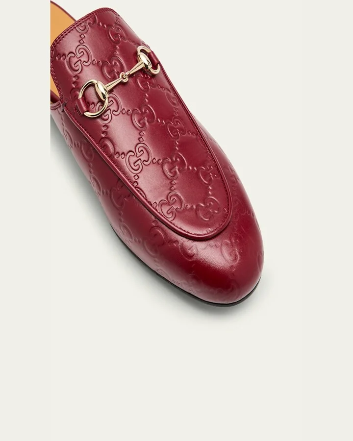 Princetown Monogram Horsebit Leather Mules - Image 8