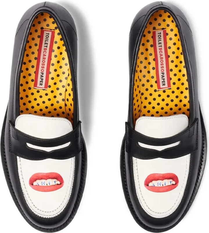 Print-Motif Loafers - Image 4