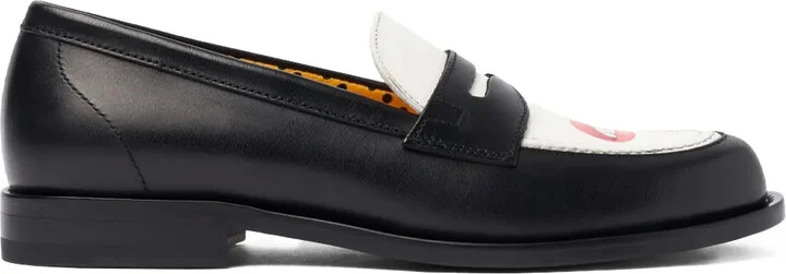Print-Motif Loafers