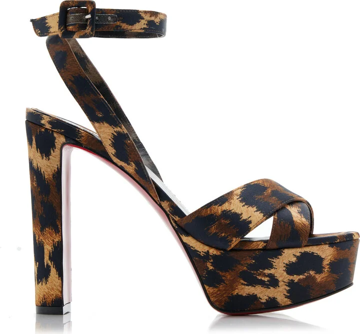 Print Satin SandalsLouboutin