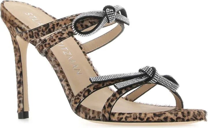 Printed Calf Hair Sw Bow Mules - Image 2