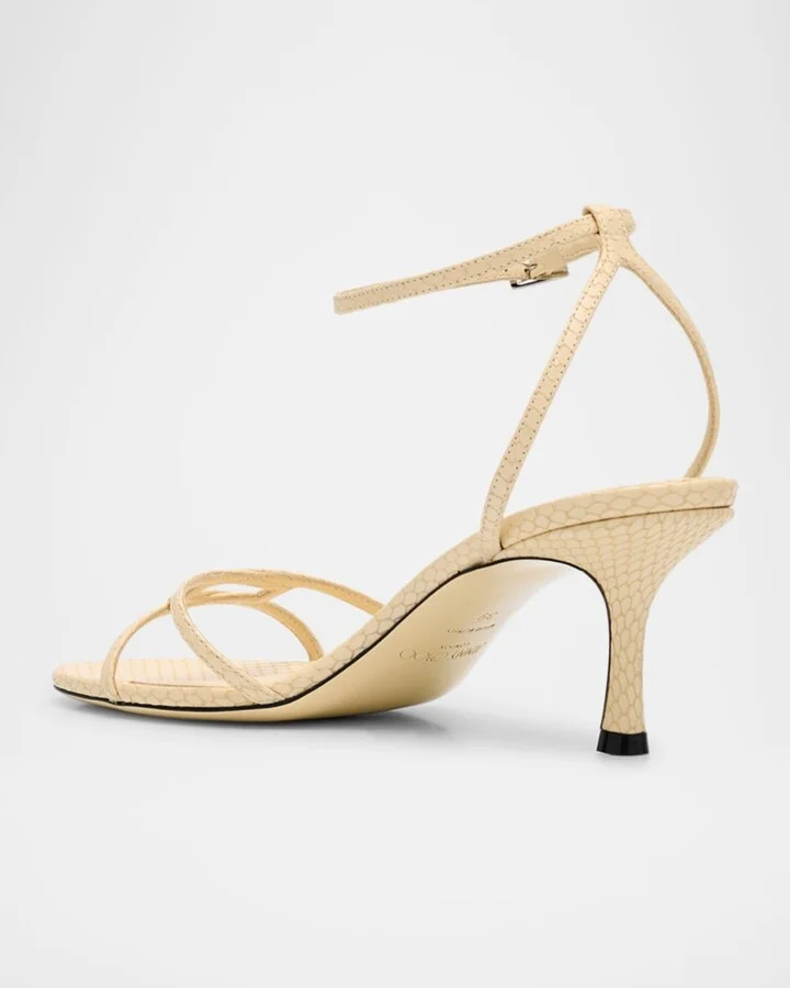 Printed Elaphe 1998 Leo Ankle-Strap Sandals - Image 4