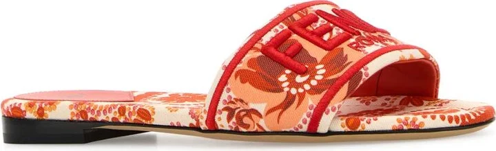 Printed Fabric Fendi Sunshine Slippers - Image 2