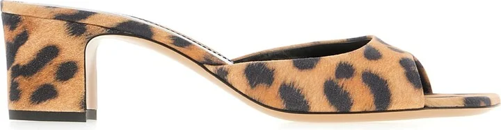 Printed Fabric Mules