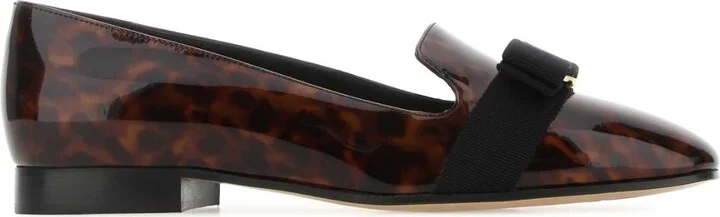 Printed Leather Laufer Ballerinas