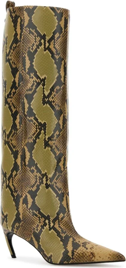 Printed Leather Lea Boots - Image 2