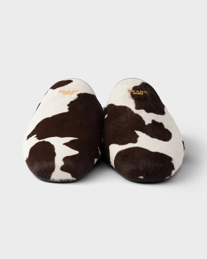 Printed leather mules - Image 5