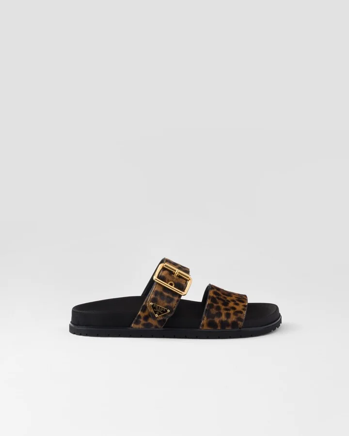 Printed leather slides - Image 2