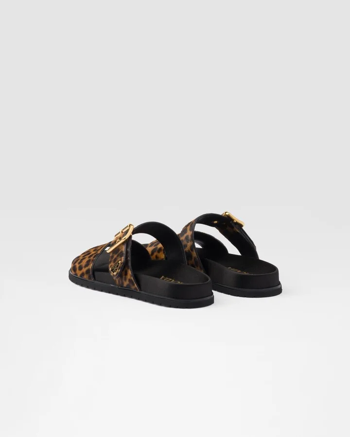Printed leather slides - Image 4