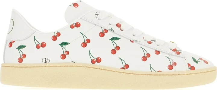 Printed Leather Sneakers