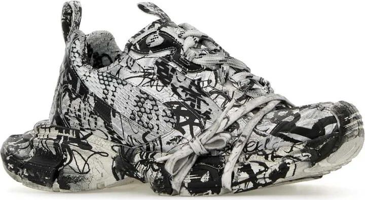 Printed Mesh And Rubber 3xl Sneakers - Image 2