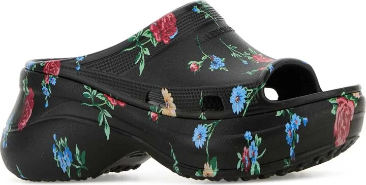Printed Rubber Balenciaga X Crocsâ ¢ Slide Pool Slippers - Image 2