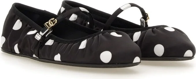Printed Satin Ballerina