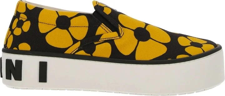 Printed Slip On Sneakers