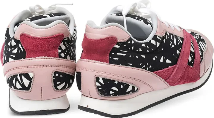 Printed Suede Sneakers - Image 3