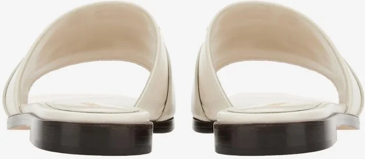 Priscilla Gancini-Plaque Flat Sandals - Image 2