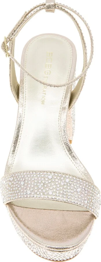 Pristal Rhinestone Platform Sandal - Image 3