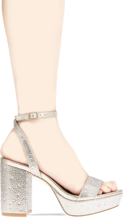 Pristal Rhinestone Platform Sandal - Image 8