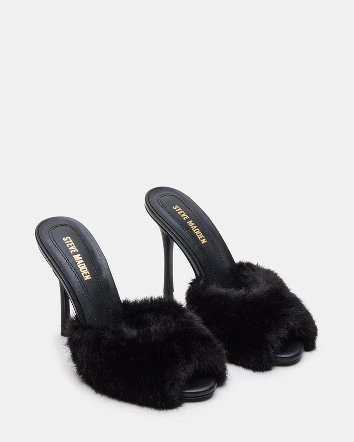 Priya Faux Fur Black - Image 3