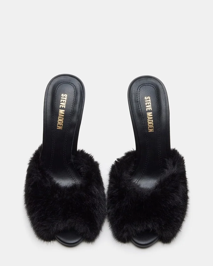 Priya Faux Fur Black - Image 5