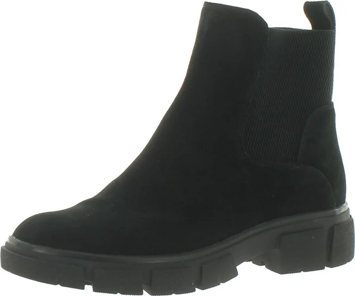 Priya Womens Suede Zip Up Chelsea Boots