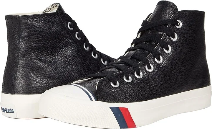 Pro-Keds Royal Hi Lace Up Shoes Black : Men's 3 - Women's 5 Medium, Leather