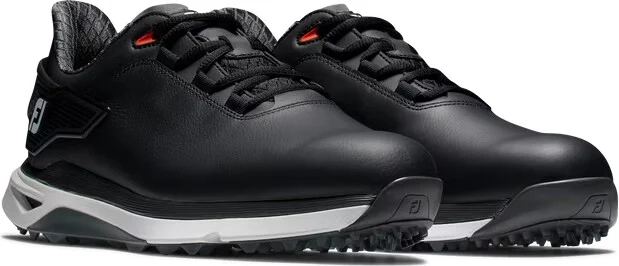 Pro SLX 56913 Sneaker Men Black Leather Low Top Ortholite Golf Shoes FJ1 (Black,8.5)