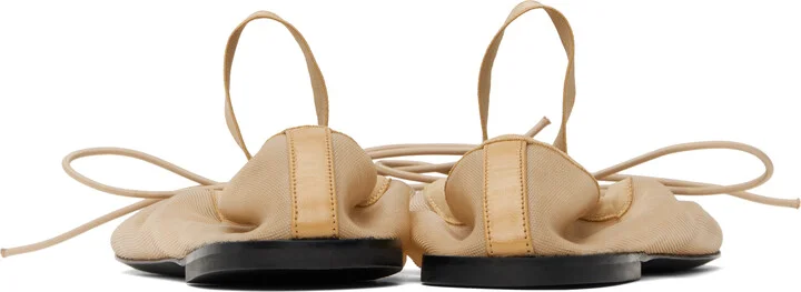 Proenza Schouler Beige Glove Mary Jane Ballerina Flats - Image 2