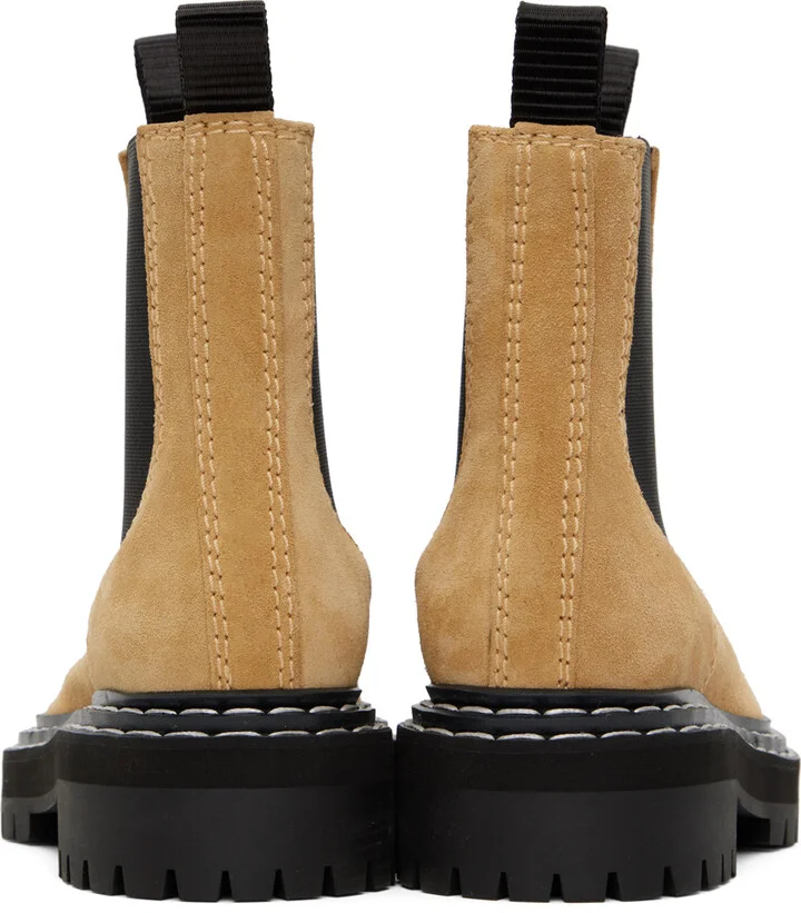 Proenza Schouler Beige Lug Sole Boots - Image 2