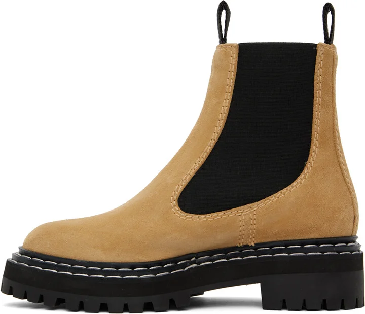 Proenza Schouler Beige Lug Sole Boots - Image 3