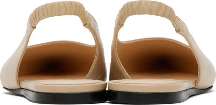 Proenza Schouler Beige Spike Slingback Ballerina Flats - Image 2