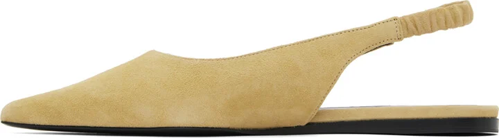 Proenza Schouler Beige Spike Slingback Ballerina Flats - Image 3