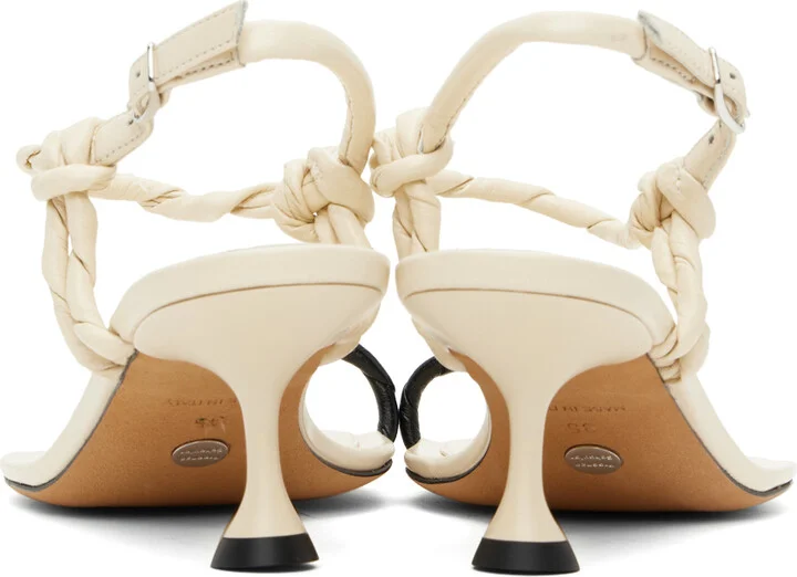 Proenza Schouler Beige Tee Toe Ring Heeled Sandals - Image 2