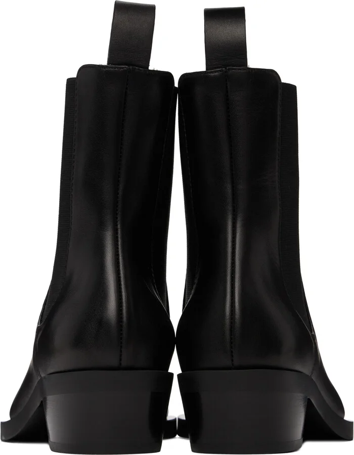 Proenza Schouler Black Bronco Chelsea Boots - Image 2