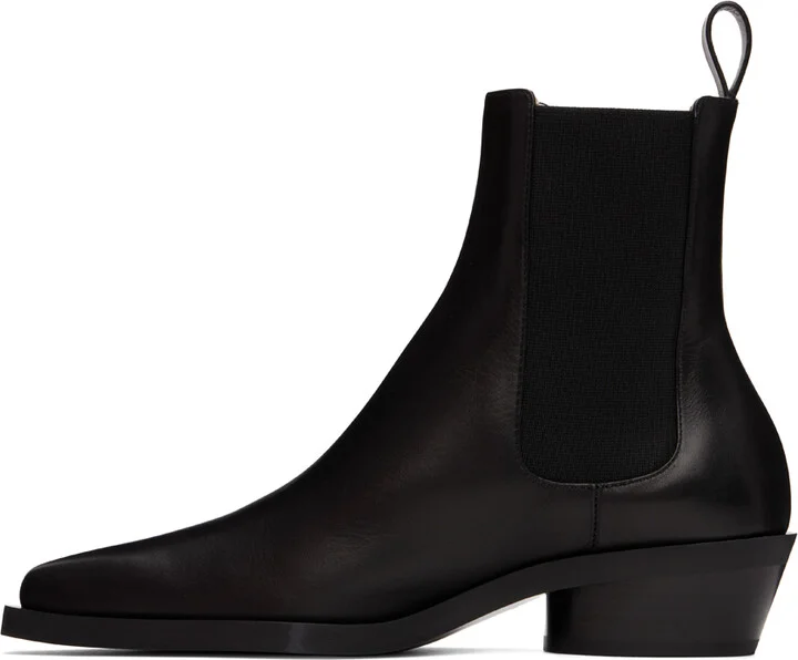 Proenza Schouler Black Bronco Chelsea Boots - Image 3