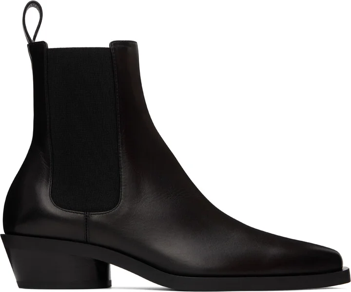 Proenza Schouler Black Bronco Chelsea Boots