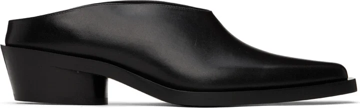 Proenza Schouler Black Bronco Mules