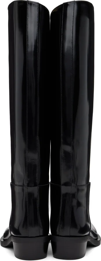 Proenza Schouler Black Bronco Tall Boots - Image 2