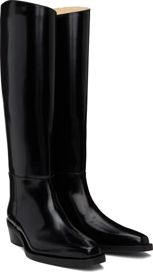 Proenza Schouler Black Bronco Tall Boots - Image 4