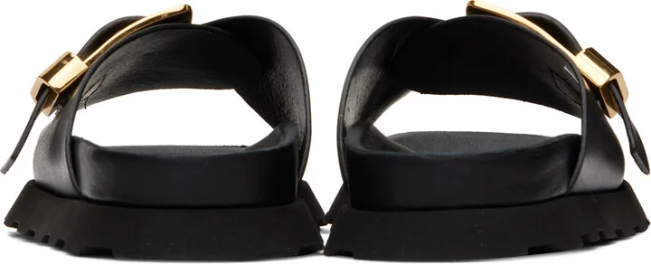 Proenza Schouler Black Buckle Slides - Image 2