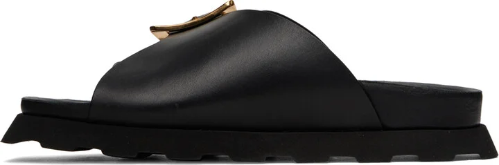 Proenza Schouler Black Buckle Slides - Image 3