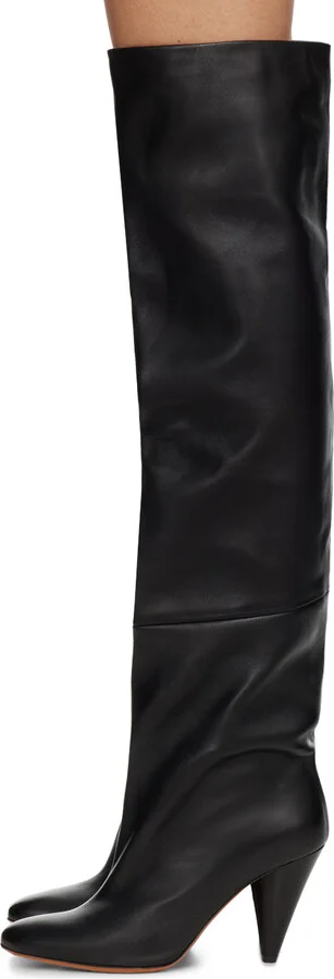 Proenza Schouler Black Cone Over The Knee Boots - Image 3