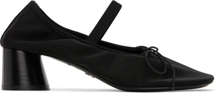 Proenza Schouler Black Glove Mary Jane Ballet Heels