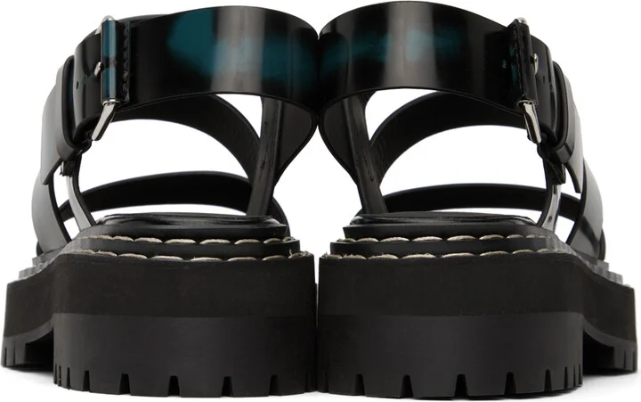 Proenza Schouler Black Lug Sandals - Image 2