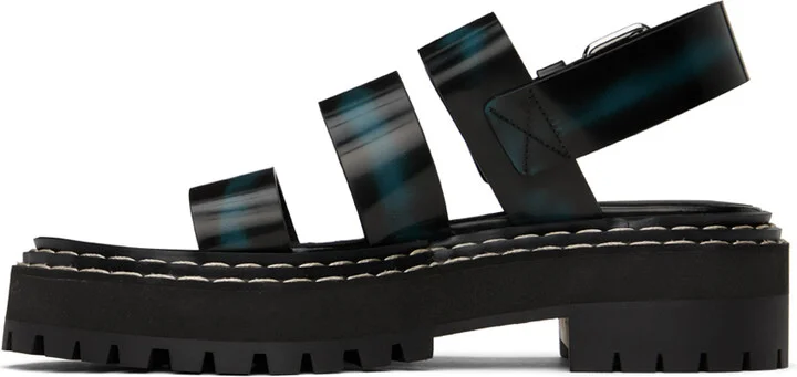 Proenza Schouler Black Lug Sandals - Image 3