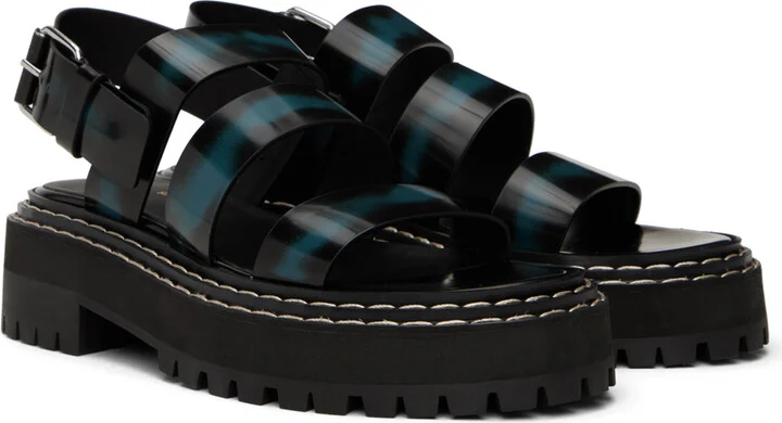 Proenza Schouler Black Lug Sandals - Image 4